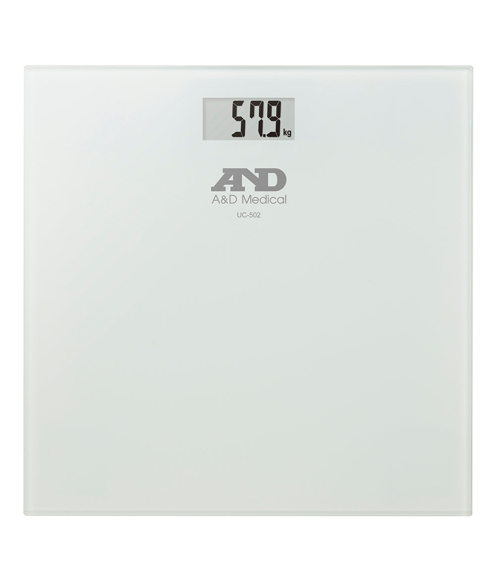 A&D Medical UC-502 Digital Bathroom Scale Weighing 180kg/400lb weight capacity with a 5 year warranty