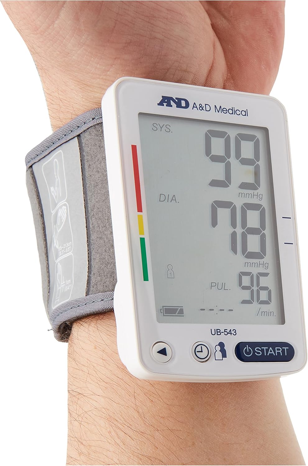 A&D Medical UB-543 Wrist Blood Pressure Monitor