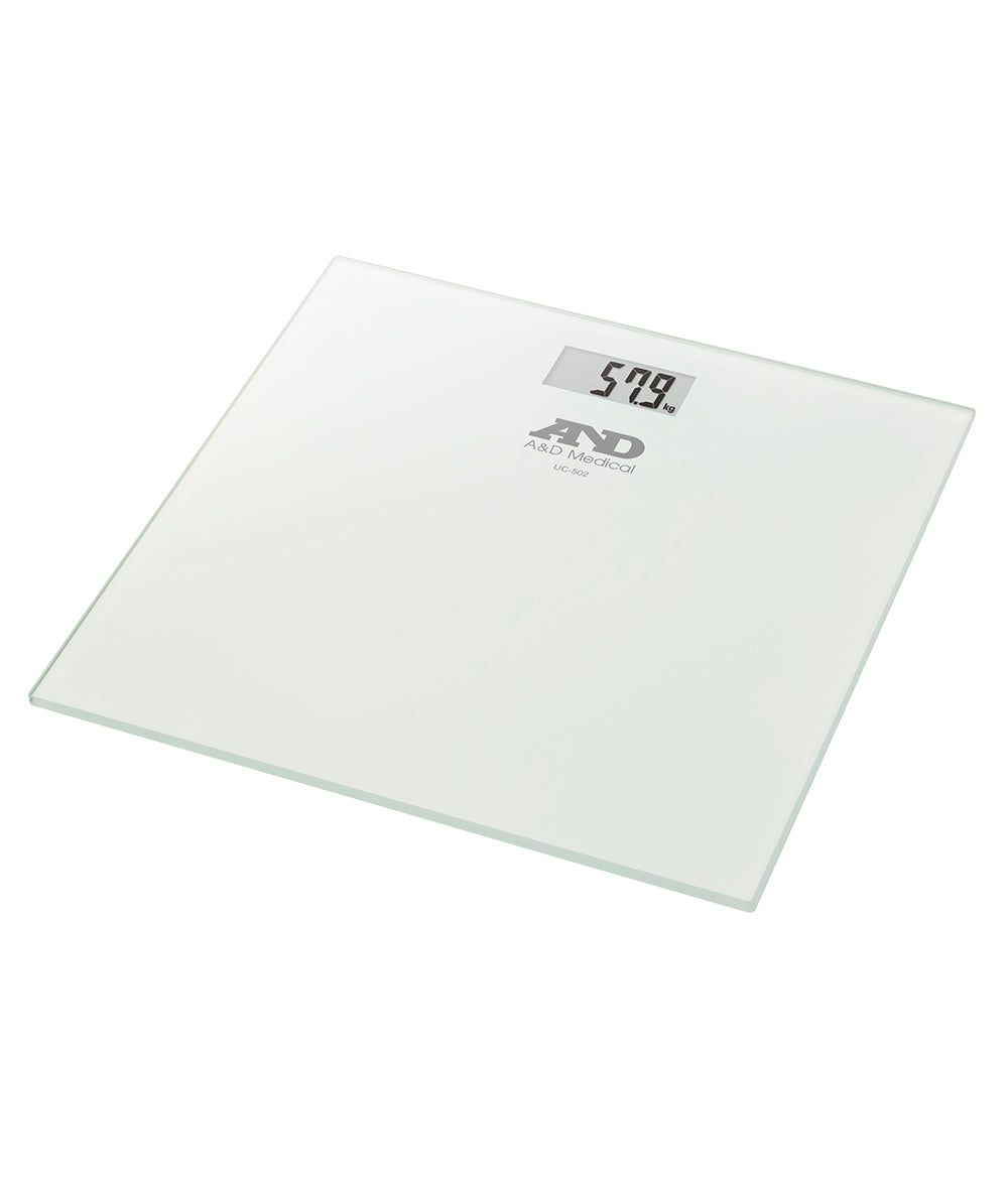 A&D Medical UC-502 Digital Bathroom Scale Weighing 180kg/400lb weight capacity with a 5 year warranty